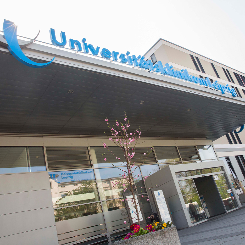 Entrance to Universitätsklinikum Leipzig